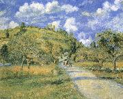 Camille Pissarro Road and hills Germany oil painting artist
